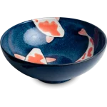 Koi prémium japán porcelán tál 21.5 cm