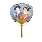 Gésa mintás japán bambusz legyező