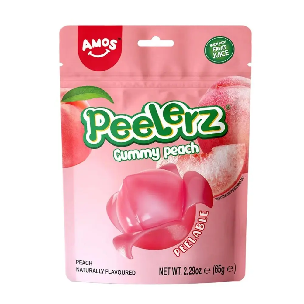 Amos Peelerz Barackos hámozható gumicukor 65g