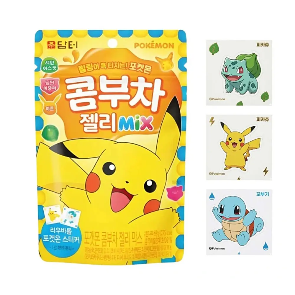 Damtuh Pokémon Gyümölcsös Gumicukor mix matricával 50g
