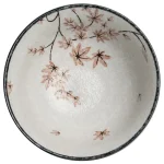 Juharlevél Mintás prémium japán porcelán tál 13cm