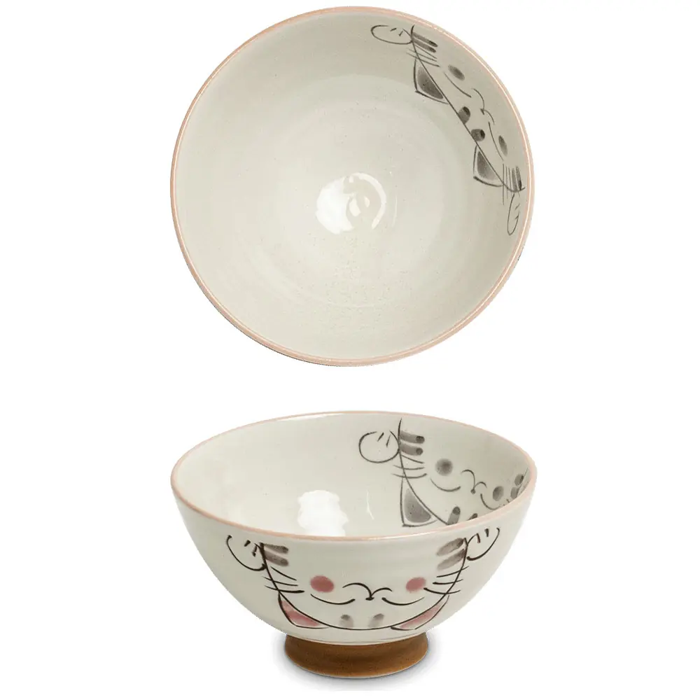 Cica mintás porcelán tál