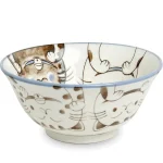 Három Cica mintás porcelán tál