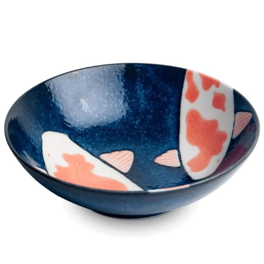 Koi mintás prémium japán porcelán tál 14,5cm