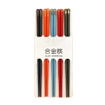 Színes mintás evőpálcika szett