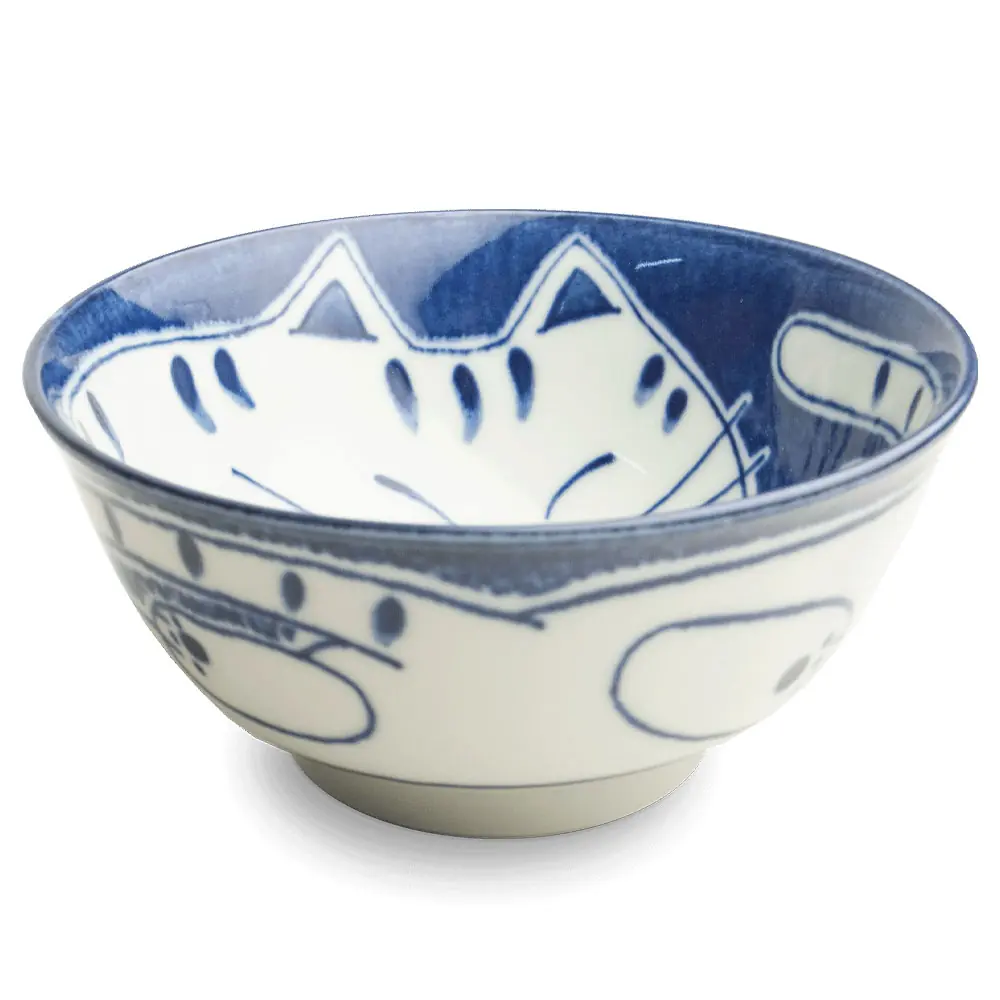 Tál - Kék Cica Mintával 14cm