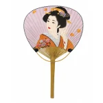 Gésa mintás japán bambusz legyező