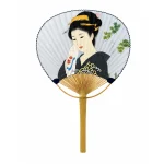 Gésa mintás japán bambusz legyező