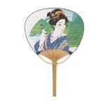 Gésa mintás japán bambusz legyező