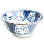 Maneki Neko Mintás prémium japán porcelán tál