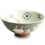 Nyuszis prémium japán porcelán tál 14cm