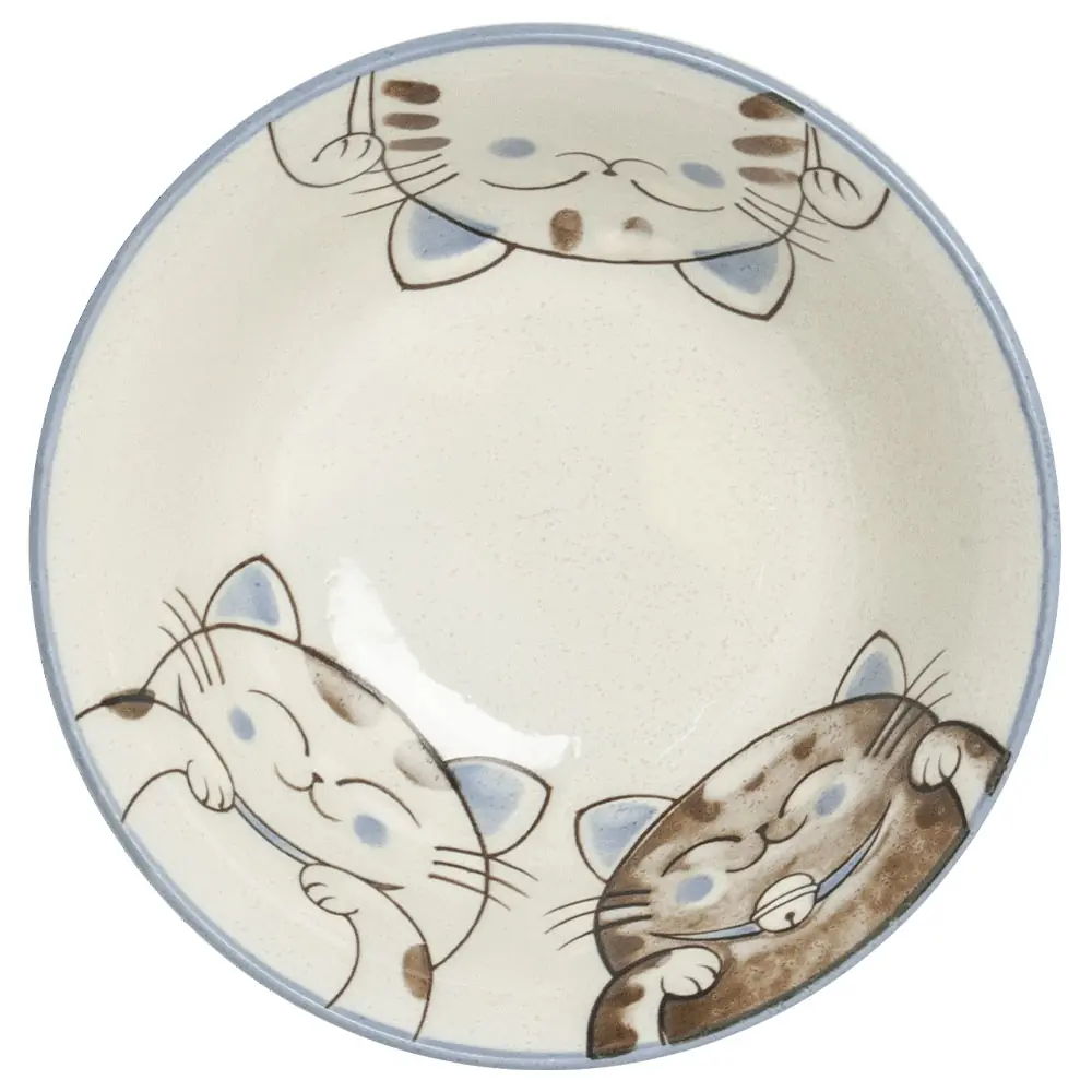 Három Cica mintás porcelán tál