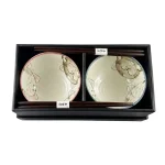 Három cica mintás prémium japán porcelán étkészlet