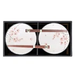 Sakura mintás prémium japán porcelán étkészlet