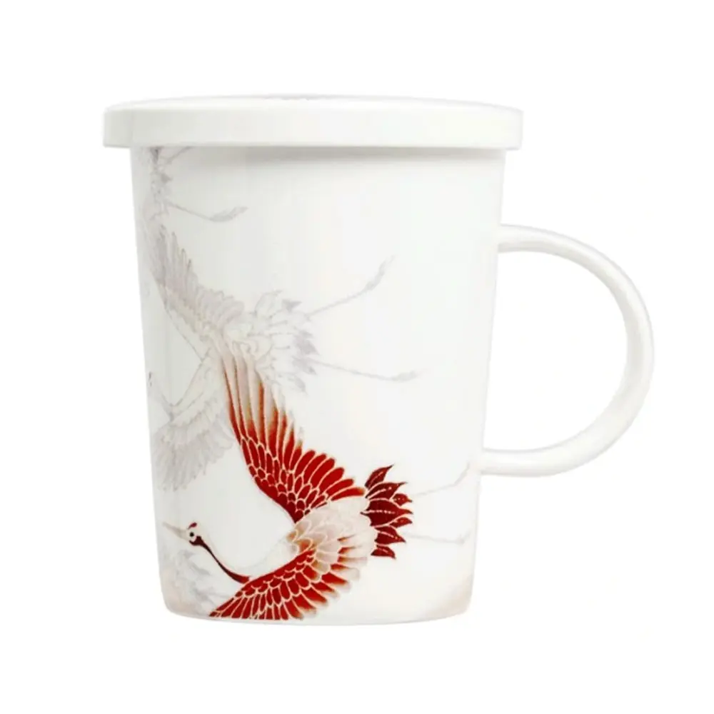 Daru mintás prémium porcelán bögre szűrővel