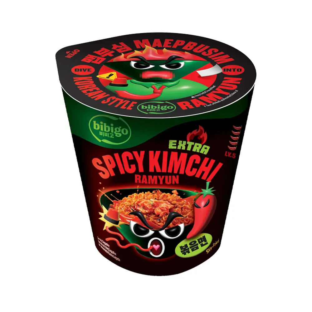 Bibigo Koreai stílusú extra csípős kimchis ramyun 98g