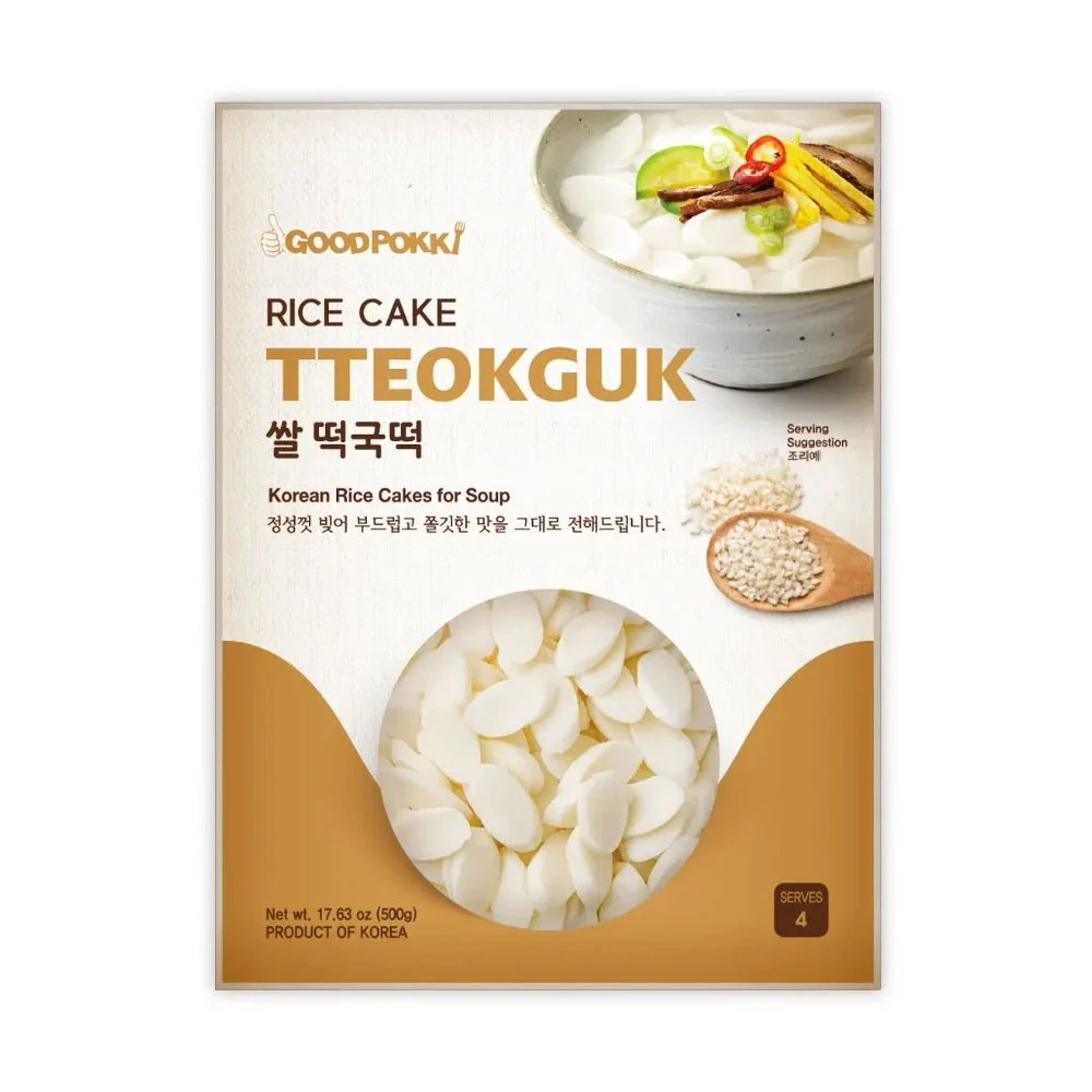 HYHS Goodpokki Rizstészta Szeletek Tteokguk Leveshez 500g