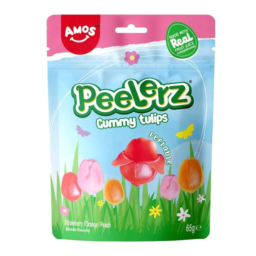 Amos Peelerz Hámozható Vegyes gyümölcsös gumicukor 65g