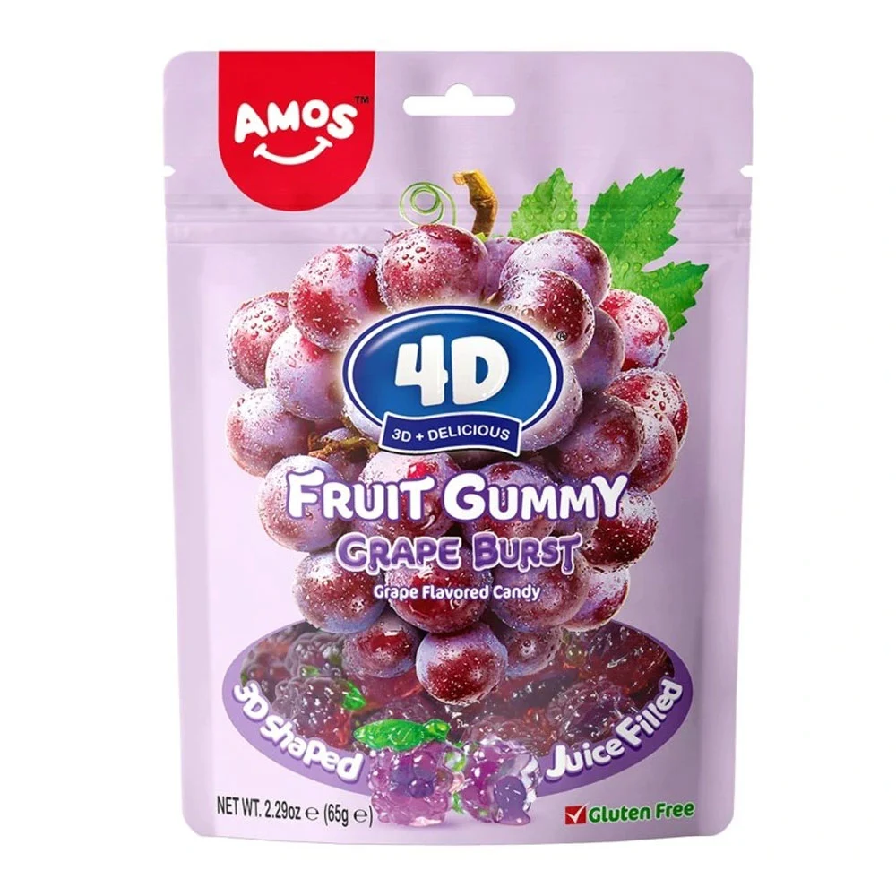 Amos 4D Szőlős gumicukor 65g